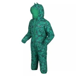 Regatta Childrens/Kids Penrose Camo Puddle Suit (Jellybean Green) -Outdoor Sporting Goods k6628158d2f545a86061372d7fd12fb17