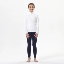 WEDZE Kids’ Ski Base Layer Top - BL 500 1/2 Zip -Outdoor Sporting Goods k66d26479d8ecbc18e8ba03078ccbaa72