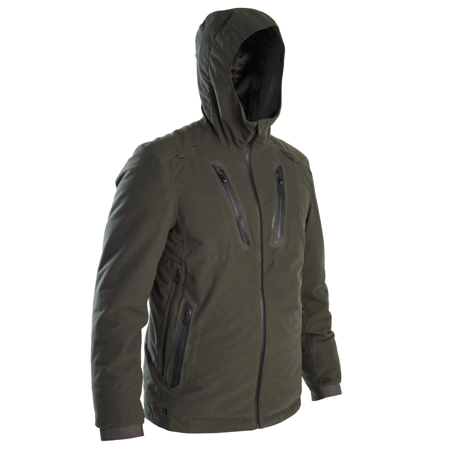 WARM WATERPROOF HUNTING SILENT JACKET GREEN 900 3 WARM WATERPROOF HUNTING SILENT JACKET GREEN 900