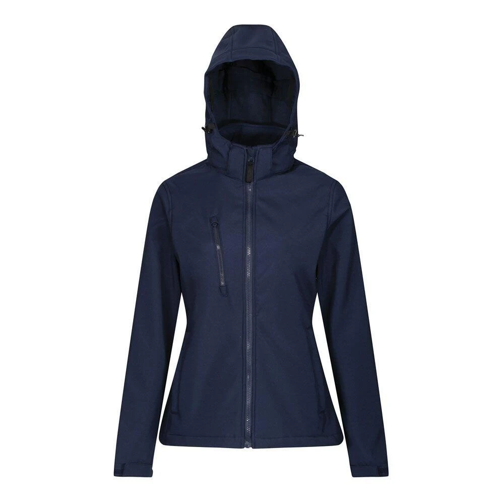 Regatta Womens/Ladies Venturer Hooded Soft Shell Jacket (Black) 11 Regatta Womens/Ladies Venturer Hooded Soft Shell Jacket (Black) - Image 9