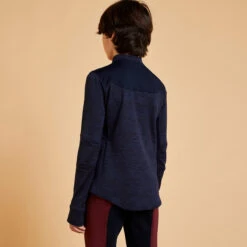 Kids' Horse Riding Long-Sleeved Warm Polo Shirt 500 -Outdoor Sporting Goods k73e663ee42dc29de580a0ba1e6c75d76