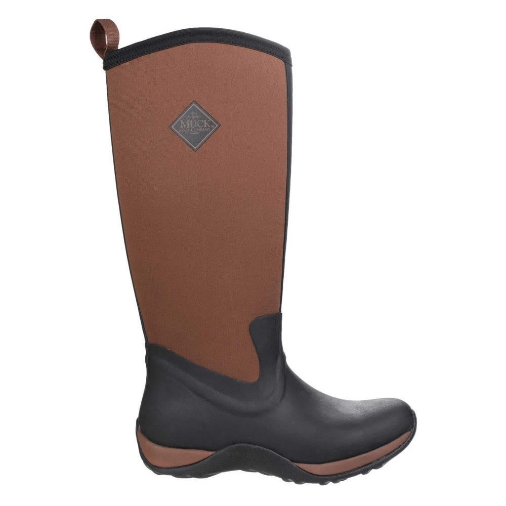 Muck Boots Unisex Arctic Adventure Pull On Wellington Boots (Black/Tan) 4 Muck Boots Unisex Arctic Adventure Pull On Wellington Boots (Black/Tan) - Image 2