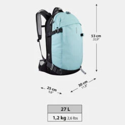 WEDZE SKI SNOWBOARD BACKPACK WITH BACK PROTECTOR - BP SKI FR500 DEFENSE M/S -Outdoor Sporting Goods k7b1cdf7fbb5944ca004e96b5d1d02e17