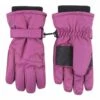Childrens Pink Winter Fleece Lined Waterproof Thermal Snow Ski Gloves -Outdoor Sporting Goods k7b376af7f0f97833c035ba44264f8d87