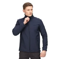 Regatta Mens Caelum Soft Shell Jacket (Navy/Black Marl) 14 Regatta Mens Caelum Soft Shell Jacket (Navy/Black Marl) -Outdoor Sporting Goods k7b9205689386515d51f1a4343d795b7d