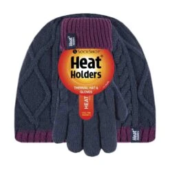 Kids Girls Cable Knitted Warm Fleece Lined Winter Hat And Gloves Set With Bobble -Outdoor Sporting Goods k7bf8894829bb0c3acd9f48a87db110b3