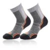 Womens/Ladies Trail Socks (Pack Of 2) (Grey/Orange/Black) -Outdoor Sporting Goods k7ce6204bfe75813ad3bf8be379a4b882