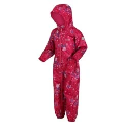 Regatta Childrens/Kids Pobble Peppa Pig Floral Waterproof Puddle Suit (Pink Fusion) -Outdoor Sporting Goods k7e71076a21939d6526b2350f3230b704