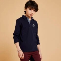 Boys' Horse Riding Long-Sleeved Polo 100 10 Boys' Horse Riding Long-Sleeved Polo 100 -Outdoor Sporting Goods k80997ee49283495d6120eb244ef0d5b5