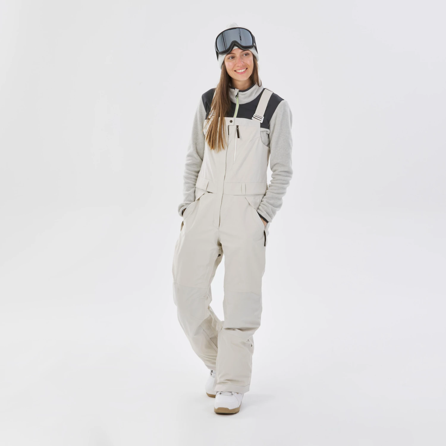 Women's Waterproof Snowboard Salopettes SNB BIB 900 3 Women's Waterproof Snowboard Salopettes SNB BIB 900