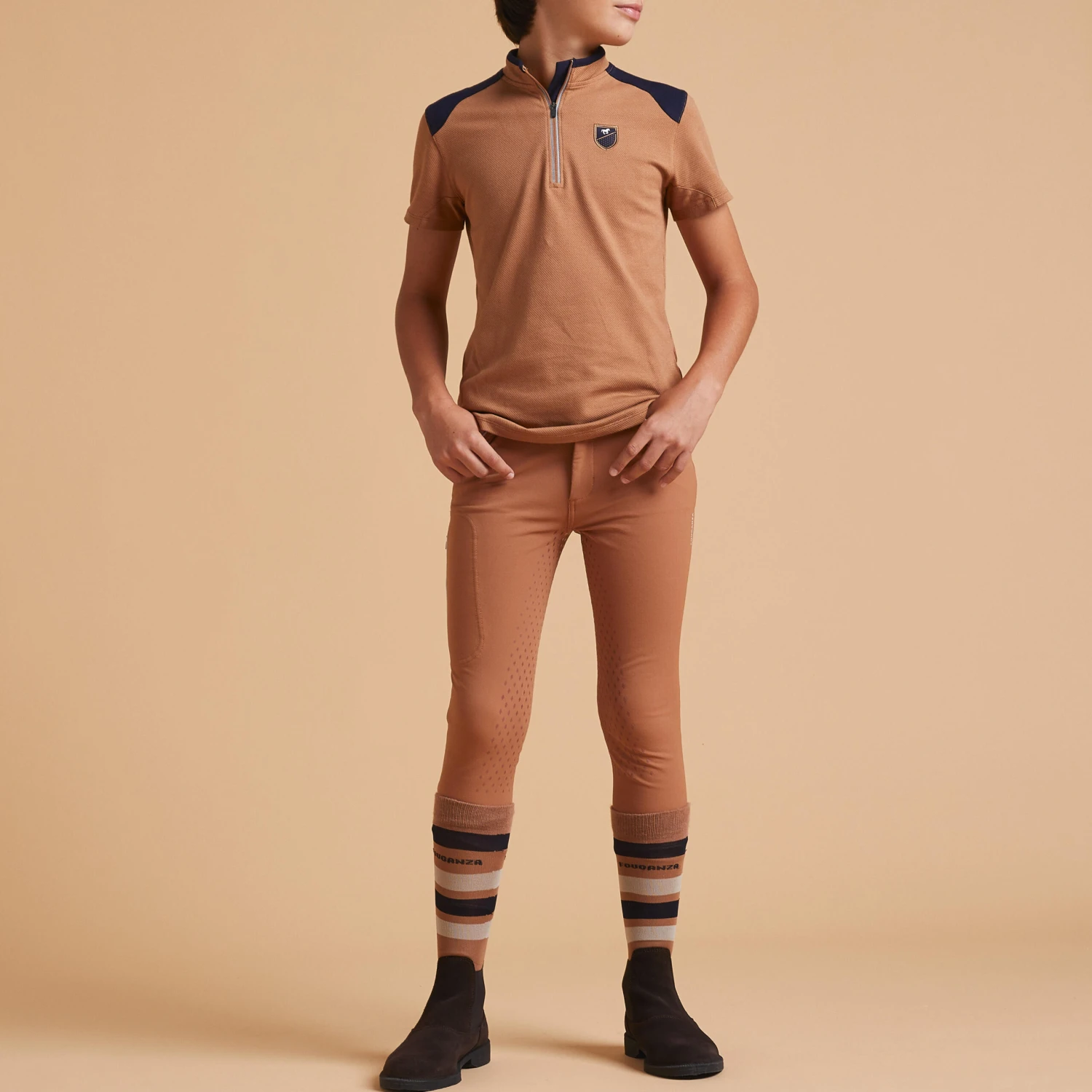 Kids' Horse Riding Short-Sleeved Polo Shirt 500 4 Kids' Horse Riding Short-Sleeved Polo Shirt 500 - Image 2