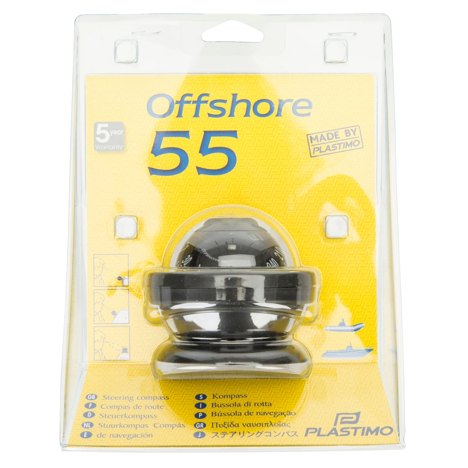 OFFSHORE 55 PLASTIMO Sailing Steering Compass Black 10 OFFSHORE 55 PLASTIMO Sailing Steering Compass Black - Image 8