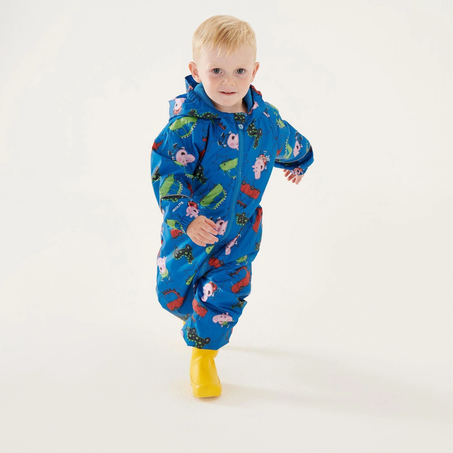Regatta Childrens/Kids Pobble Peppa Pig Car Waterproof Puddle Suit (Imperial Blue) 6 Regatta Childrens/Kids Pobble Peppa Pig Car Waterproof Puddle Suit (Imperial Blue) - Image 4