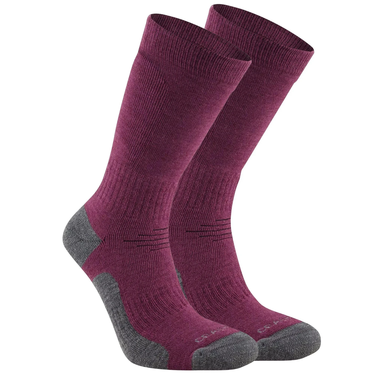 Craghoppers Unisex Adult Trek Merino Wool Socks (Wildberry Purple) 4 Craghoppers Unisex Adult Trek Merino Wool Socks (Wildberry Purple) - Image 2
