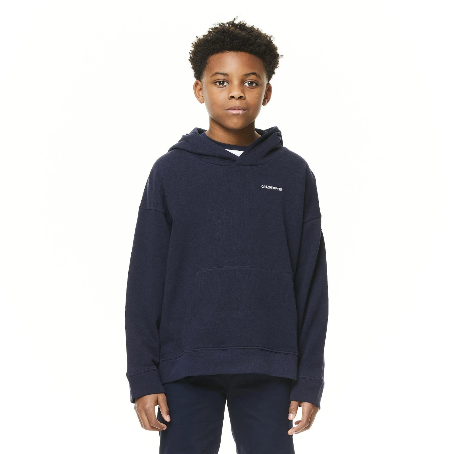 Craghoppers Childrens/Kids Madray NosiBotanical Hoodie (Dark Navy) 4 Craghoppers Childrens/Kids Madray NosiBotanical Hoodie (Dark Navy) - Image 2