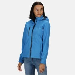 Regatta Womens/Ladies Venturer Hooded Soft Shell Jacket (Black) 41 Regatta Womens/Ladies Venturer Hooded Soft Shell Jacket (Black) -Outdoor Sporting Goods k8860f1e1cb26721f88709002b46d07b4