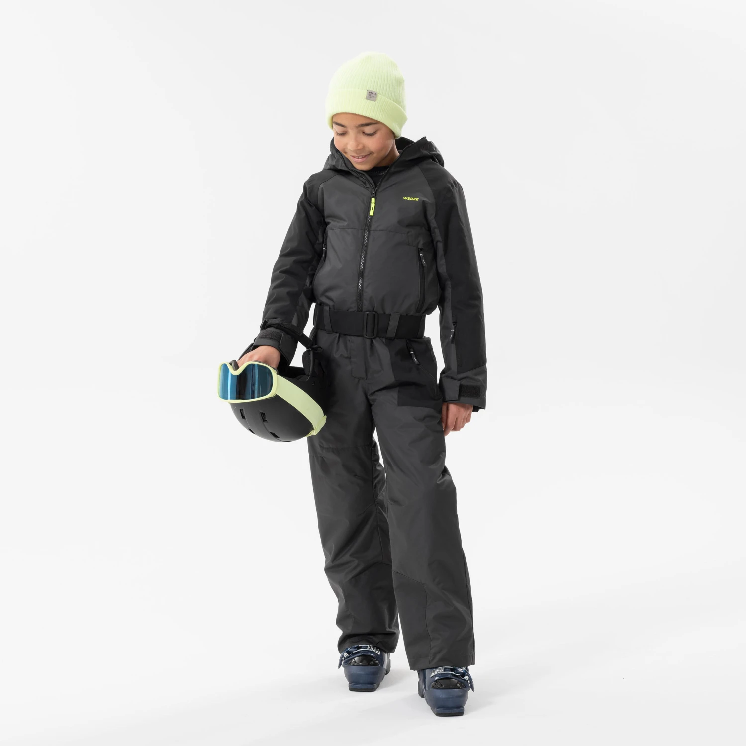 WEDZE KIDS’ WARM AND WATERPROOF SKI SUIT 500 GREY 17 WEDZE KIDS’ WARM AND WATERPROOF SKI SUIT 500 GREY - Image 15