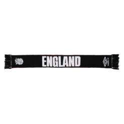 UMBRO 22/23 England Rugby Scarf (Black/Fiery Red) -Outdoor Sporting Goods k8c3e6fbd4fe68a8d72cf75fab2fdae49