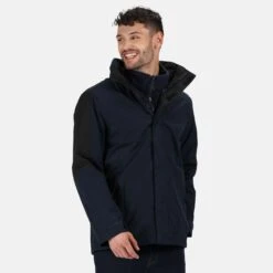 Regatta Defender III 3in1 Waterproof Windproof Jacket / Performance Jacket (Navy/Black) -Outdoor Sporting Goods k8e7b0c3c52071ad88e42e279cc3c2b64