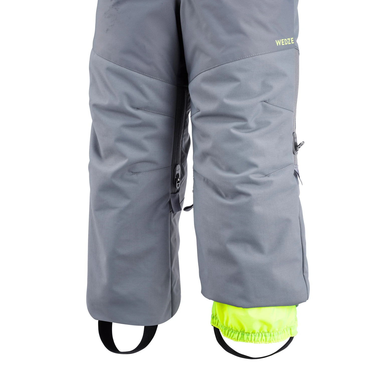 WEDZE KIDS’ WARM AND WATERPROOF SKI SALOPETTES PNF 500 GREY 8 WEDZE KIDS’ WARM AND WATERPROOF SKI SALOPETTES PNF 500 GREY - Image 6