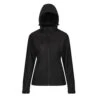 Regatta Womens/Ladies Venturer Hooded Soft Shell Jacket (Black) -Outdoor Sporting Goods k8fa2ca1702ce30f9426b4a7b23d67798