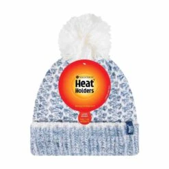 Ladies Fleece Lined Cuffed Thermal Winter Bobble Hat With Pom Pom -Outdoor Sporting Goods k8fe9e2fab61235ca7c46fbcc1c030379