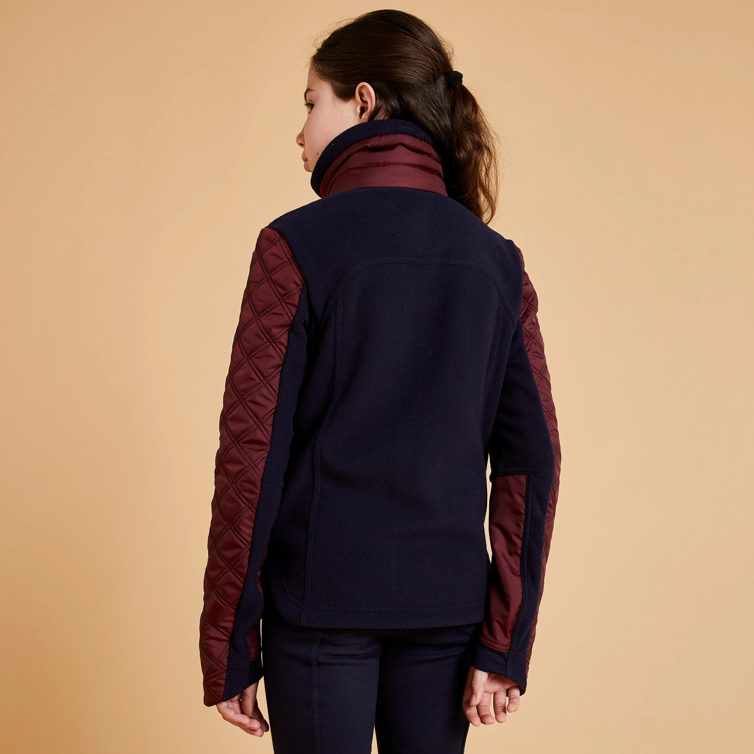 Kids' Horse Riding Bi-Material Warm Fleece 500 15 Kids' Horse Riding Bi-Material Warm Fleece 500 - Image 13