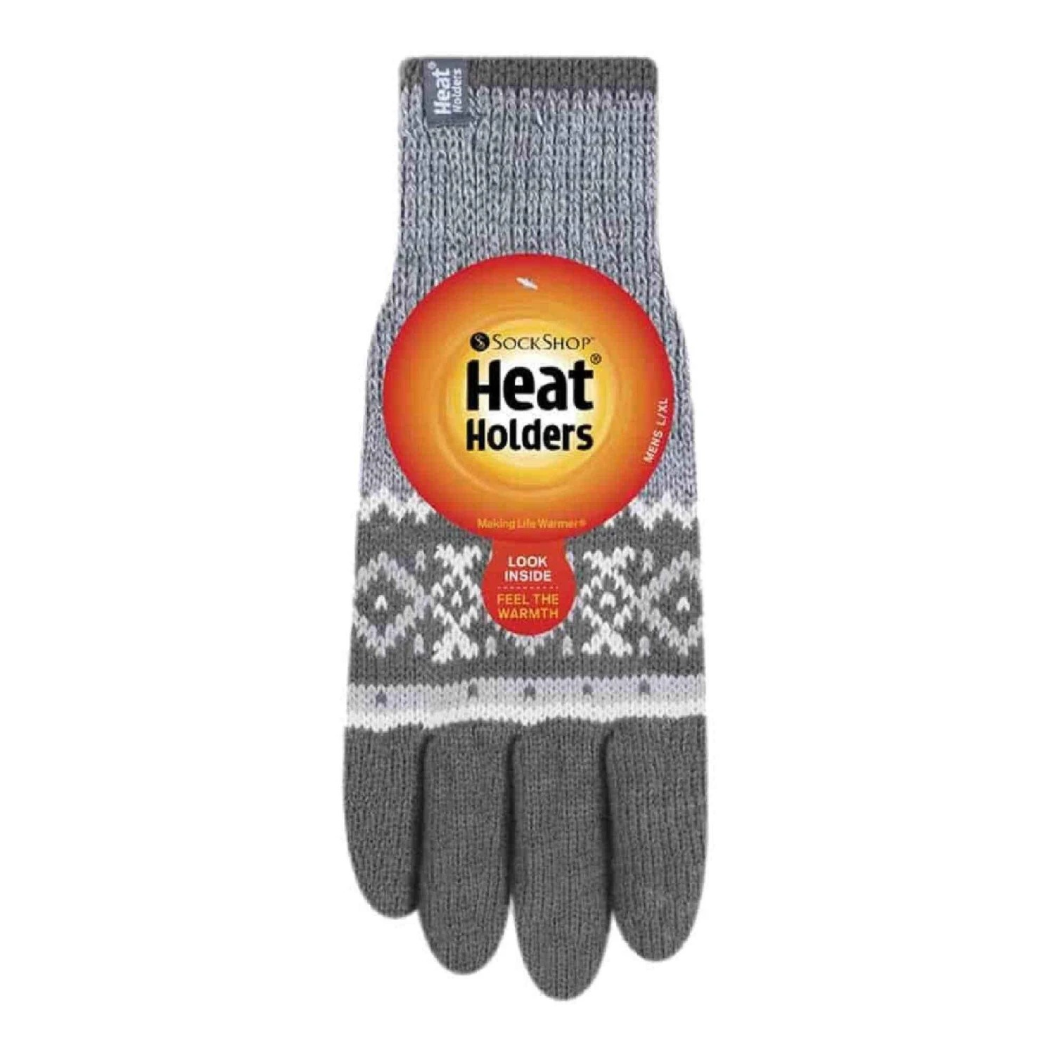 Mens Nordic Fairisle Knitted Fleece Lined Winter Thermal Gloves 8 Mens Nordic Fairisle Knitted Fleece Lined Winter Thermal Gloves - Image 6