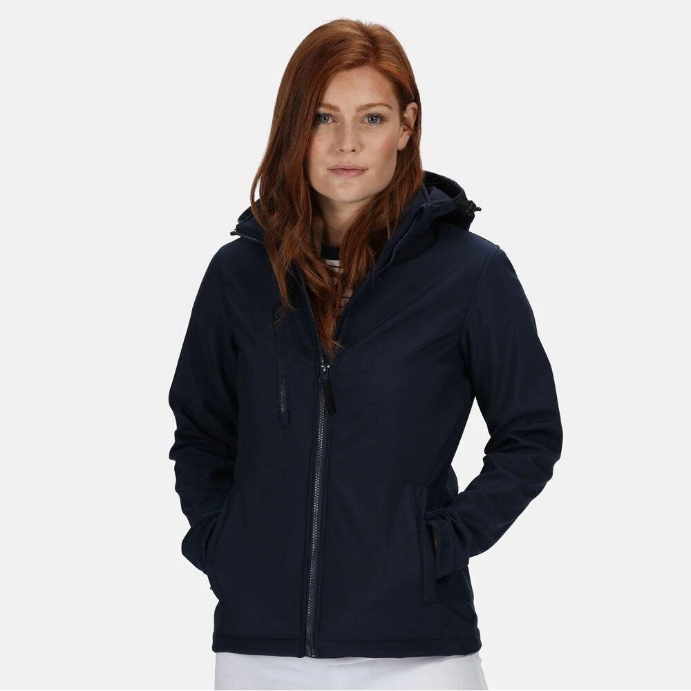 Regatta Womens/Ladies Venturer Hooded Soft Shell Jacket (Black) 13 Regatta Womens/Ladies Venturer Hooded Soft Shell Jacket (Black) - Image 11