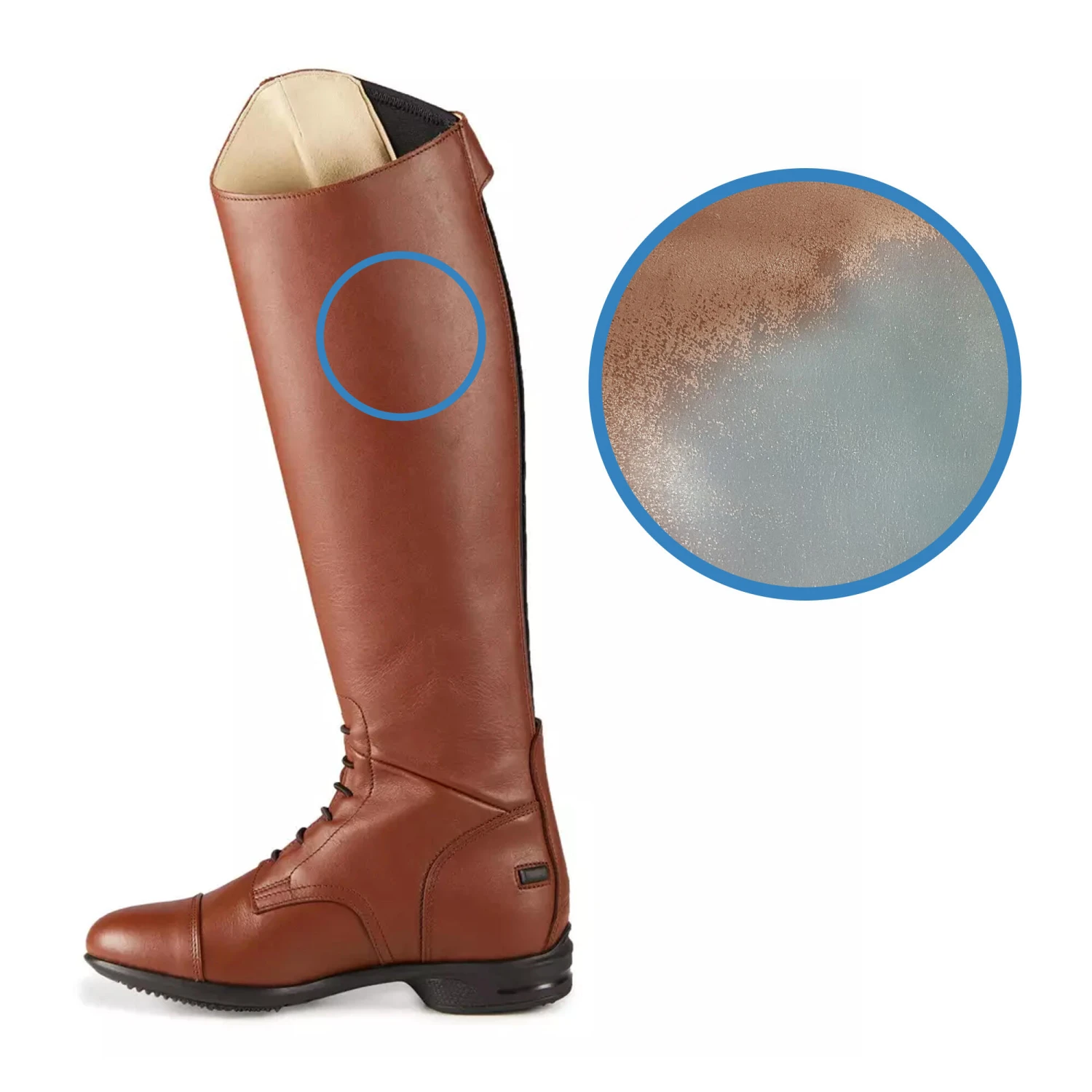 900 Jump M Adult Horse Riding Leather Long Boots 5 900 Jump M Adult Horse Riding Leather Long Boots - Image 3