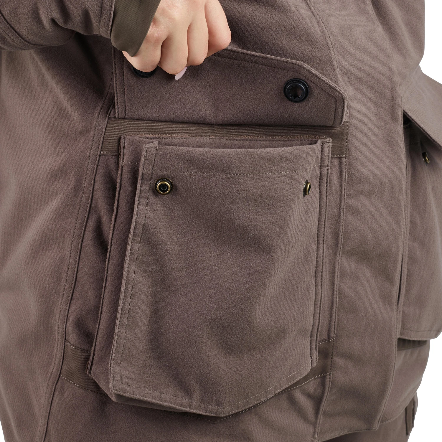 HUNTING WOMEN’S 3-IN-1 WARM WATERPROOF JACKET 500 - BROWN 11 HUNTING WOMEN’S 3-IN-1 WARM WATERPROOF JACKET 500 - BROWN - Image 9