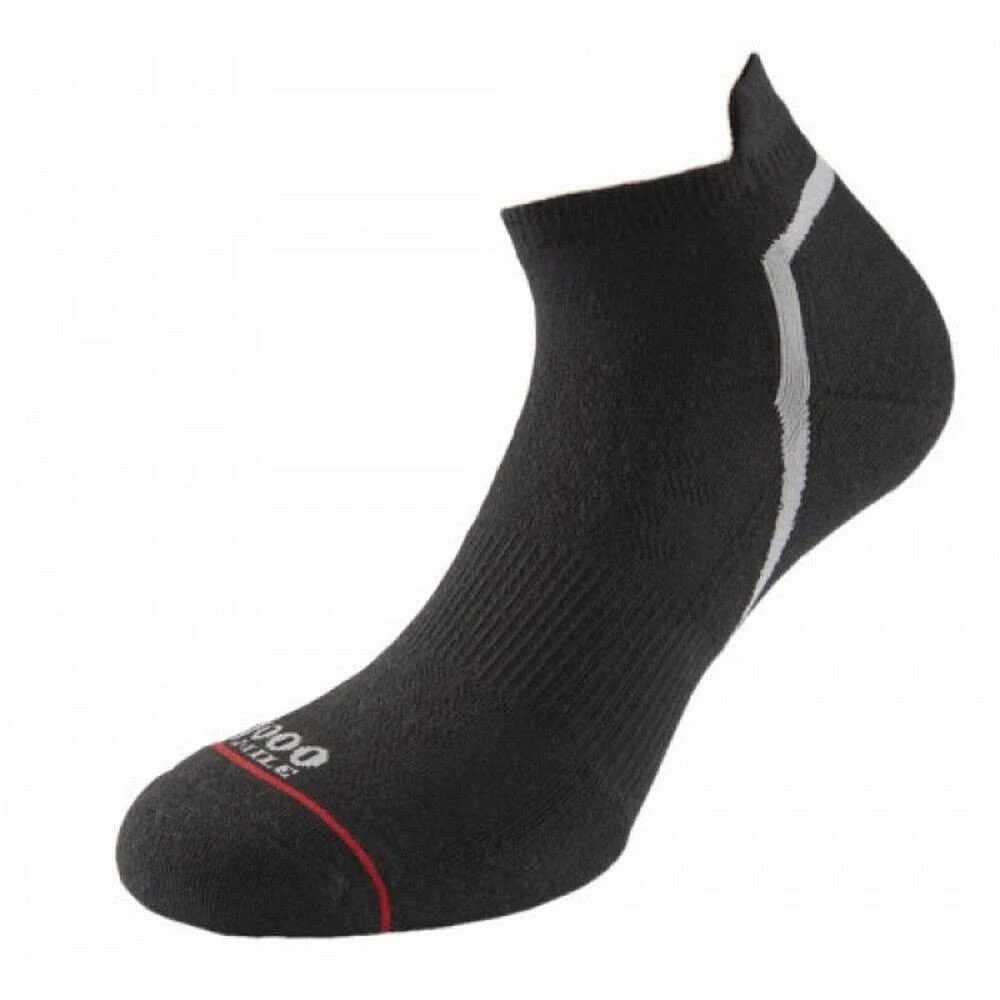 Womens/Ladies Active Trainer Socks (Black) 3 Womens/Ladies Active Trainer Socks (Black)