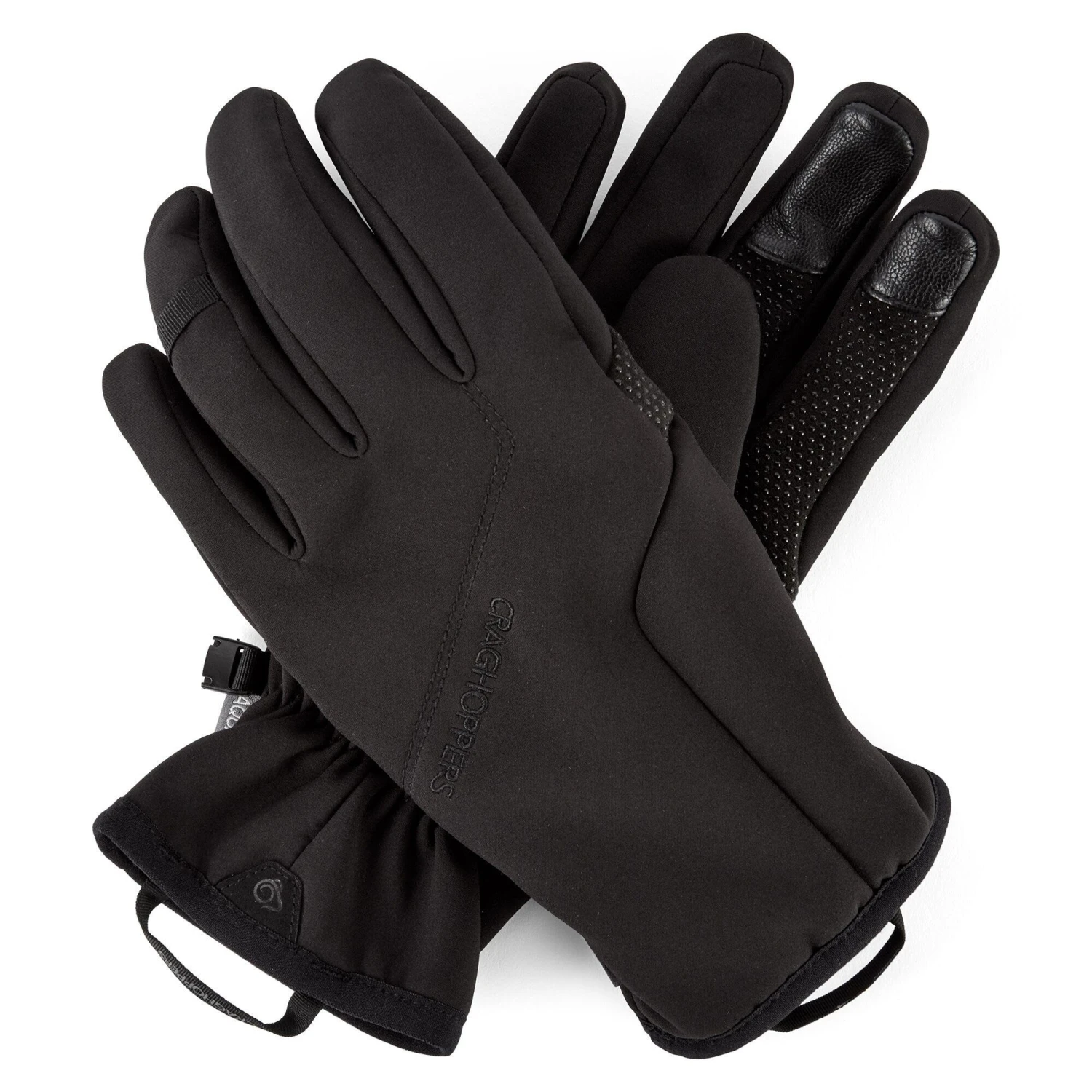 Craghoppers Unisex Adult Altis Softshell Gloves (Black) 3 Craghoppers Unisex Adult Altis Softshell Gloves (Black)