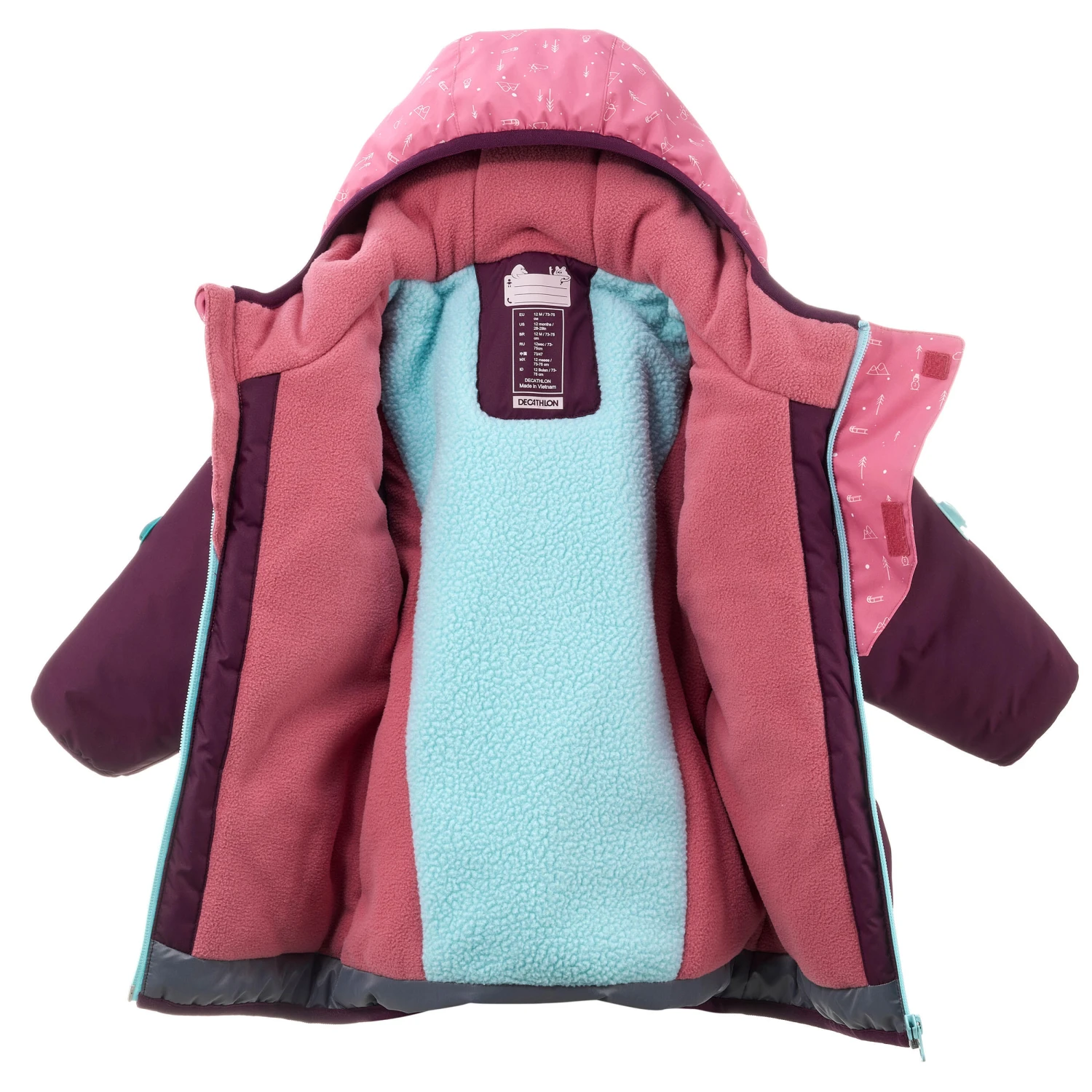WEDZE Baby Ski Jacket WARM LUGIKLIP 11 WEDZE Baby Ski Jacket WARM LUGIKLIP - Image 9