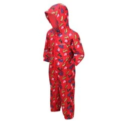 Regatta Childrens/Kids Pobble Peppa Pig Dinosaur Waterproof Puddle Suit (True Red) -Outdoor Sporting Goods ka4c0379ae05250f1115389d72993b89b