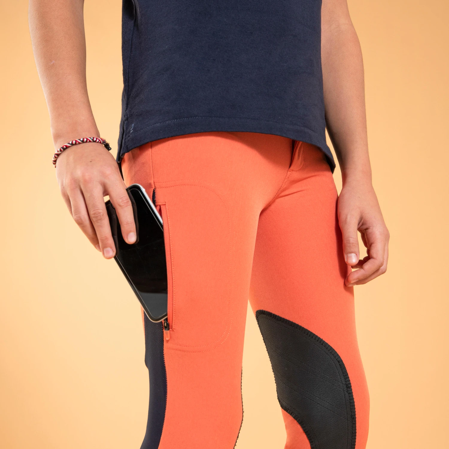 Kids' Horse Riding Lightweight Mesh Jodhpurs With Grippy Suede Patches 500 20 Kids' Horse Riding Lightweight Mesh Jodhpurs With Grippy Suede Patches 500 - Image 18