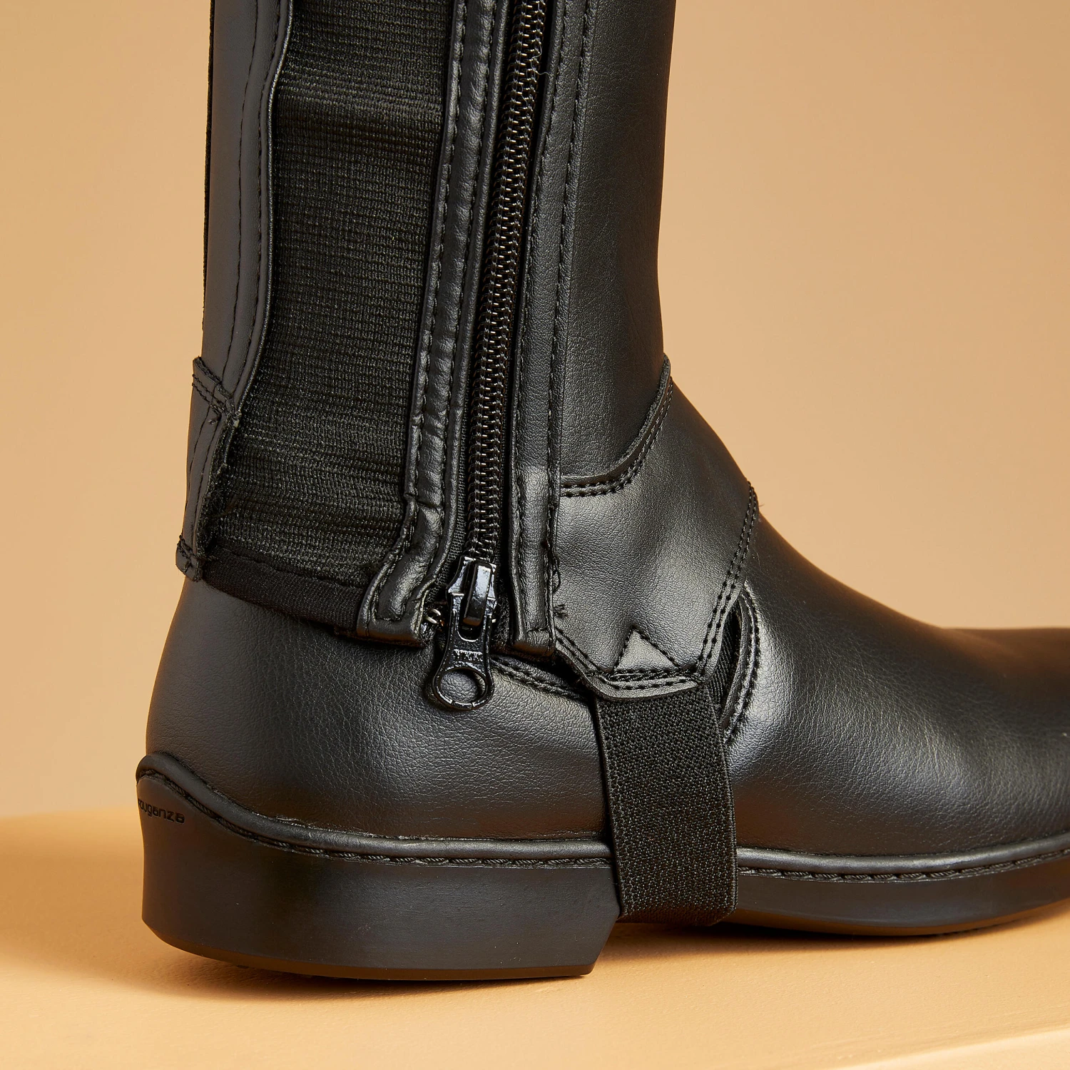 Adult Horse Riding Classic Synthetic Half-Chaps 5 Adult Horse Riding Classic Synthetic Half-Chaps - Image 3