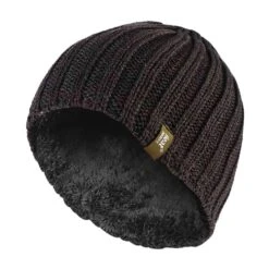 Mens 3.4 TOG Fleece Lined Ribbed Knitted Thermal Winter Hat -Outdoor Sporting Goods ka9257365c9f0e979e3416d51b577b917