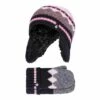 Girls Nordic Pattern Trapper Hat With Pom Pom And Mittens Set -Outdoor Sporting Goods kab855c13c60dd5a761c4e36f1794776a