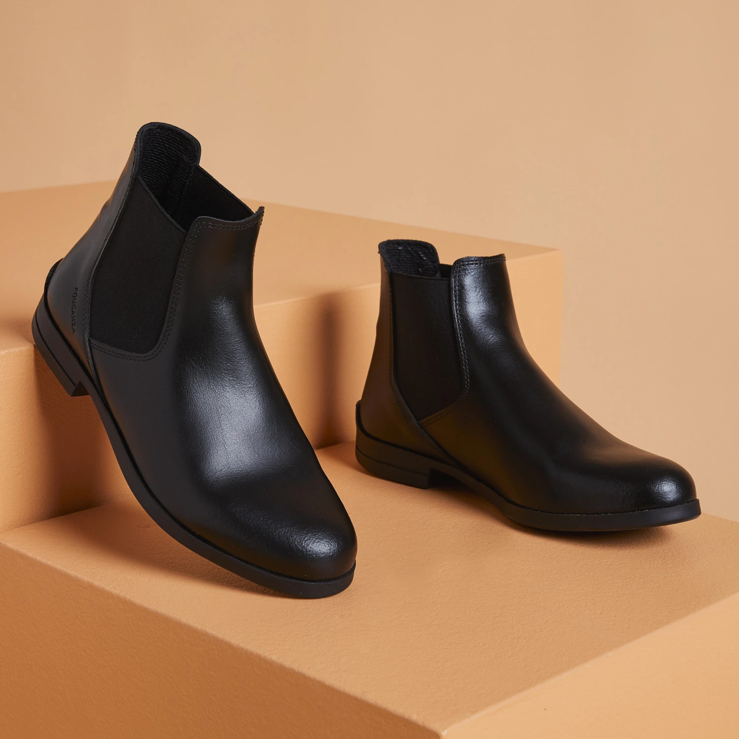 Adult Leather Horse Riding Jodhpur Boots 500 4 Adult Leather Horse Riding Jodhpur Boots 500 - Image 2