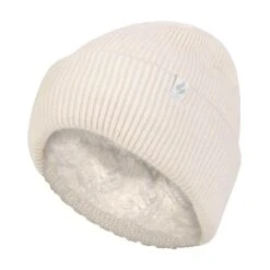 Ladies Fleece Lined Ribbed Thermal Turnover Hat For Winter -Outdoor Sporting Goods kafb696e0b1ccd6041f6df937010fb68d
