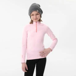 WEDZE Kids’ Ski Base Layer Top - BL 500 1/2 Zip -Outdoor Sporting Goods kb02acdd98b87dbafdad19506c5ef257b