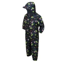 Regatta Childrens/Kids Pobble Peppa Pig Tractor Waterproof Puddle Suit (Navy) -Outdoor Sporting Goods kb1e15fe6599b9fd324ee865a87b8314f