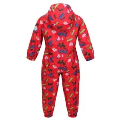 Regatta Childrens/Kids Pobble Peppa Pig Dinosaur Waterproof Puddle Suit (True Red) -Outdoor Sporting Goods kb6d145c6b4efffeccc6be77d08c0a7a9