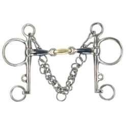 Sweet Iron Lozenge Horse Pelham Bit (Blue)