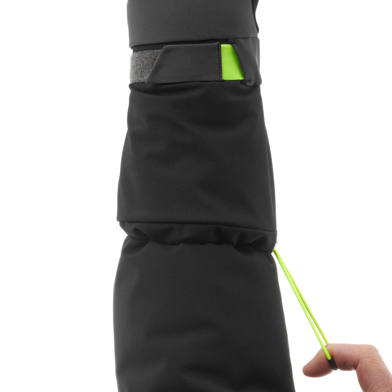 WEDZE KIDS’ WARM AND WATERPROOF SKI GLOVES 550 BLACK GREY 8 WEDZE KIDS’ WARM AND WATERPROOF SKI GLOVES 550 BLACK GREY - Image 6