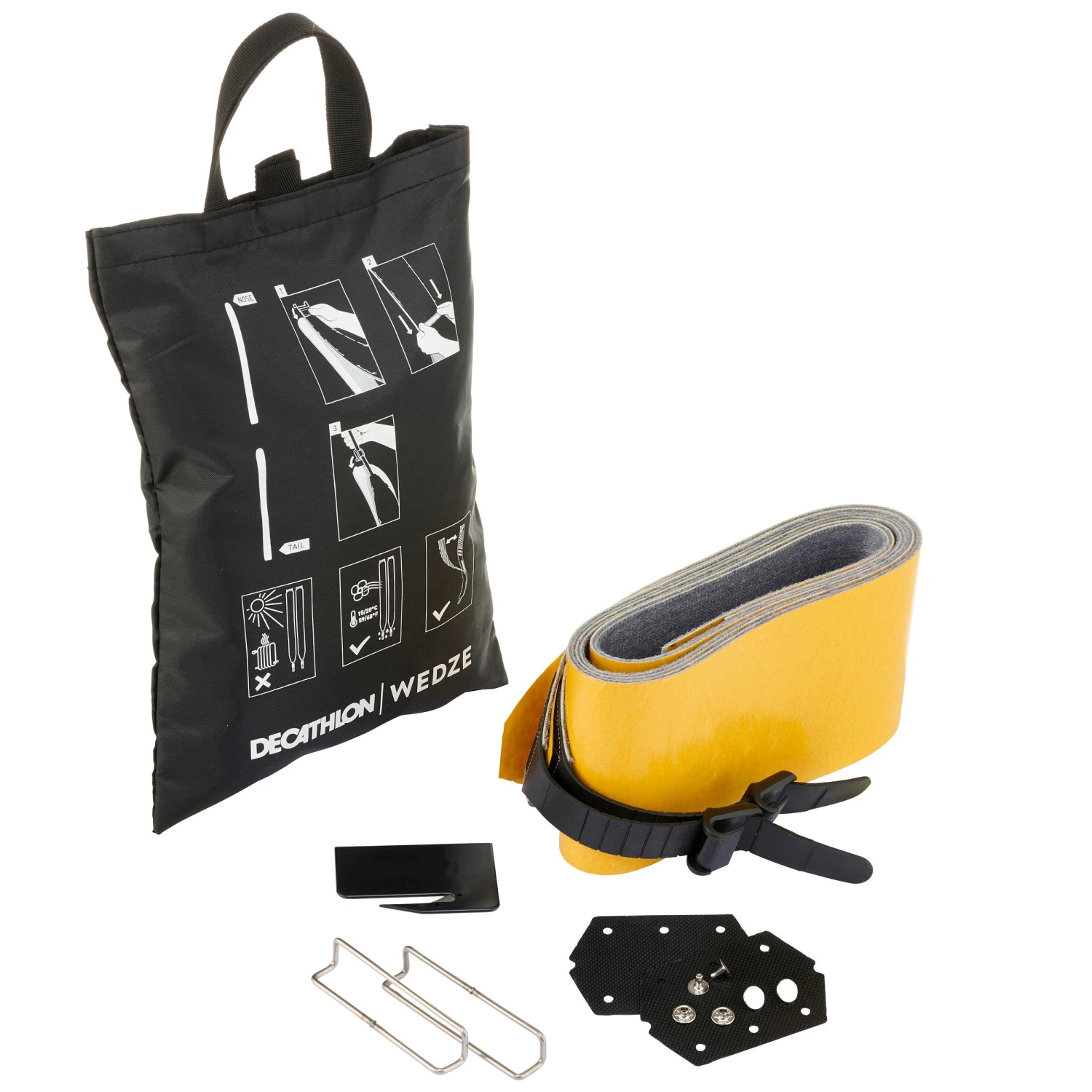 WEDZE Ski Touring Ski Trim-To-Fit Ski Skins 110 Mm 3 WEDZE Ski Touring Ski Trim-To-Fit Ski Skins 110 Mm