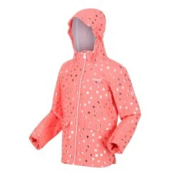 Regatta Childrens/Kids Belladonna Waterproof Jacket (Fusion Coral) -Outdoor Sporting Goods kbbf68b28b973eff7e8972c690fcfd326