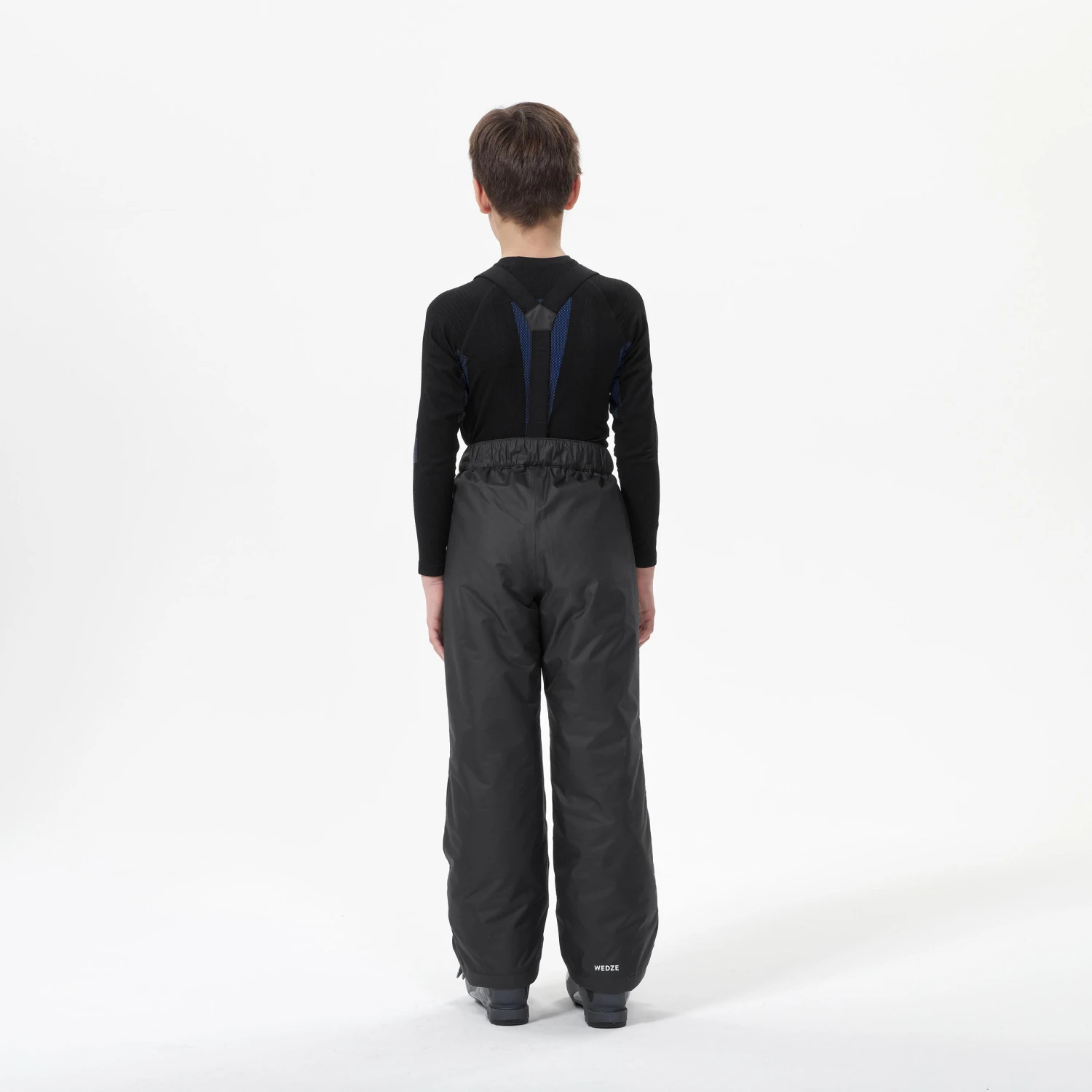 WEDZE KIDS’ WARM AND WATERPROOF SKI TROUSERS 100 DARK GREY 6 WEDZE KIDS’ WARM AND WATERPROOF SKI TROUSERS 100 DARK GREY - Image 4