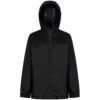 Regatta Childrens/Kids Packaway Waterproof Jacket (Black)